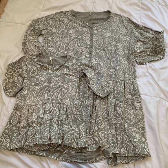 Rylee + Cru Mommy & Me Paisley Dropwaist Dress Set ๐ธ - Picture 1 of 7